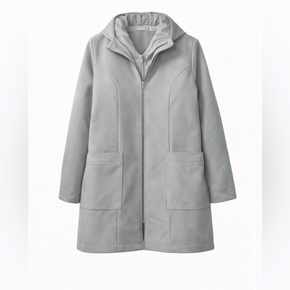 🩶 NWT! Zuda 2 in 1 Gray Jacket